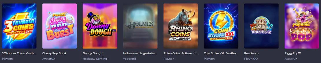 Wat je bij Winning Casino kunt spelen